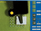 Figure 4. The micro-SMD is marked with three mouse clicks (thereby correlating it to the blob, top left)